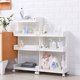 Floor-standing plastic basin artifact storage multi-layer shelf