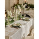 D luxury family banquet ritual three-dimensional jacquard waterproof tablecloth