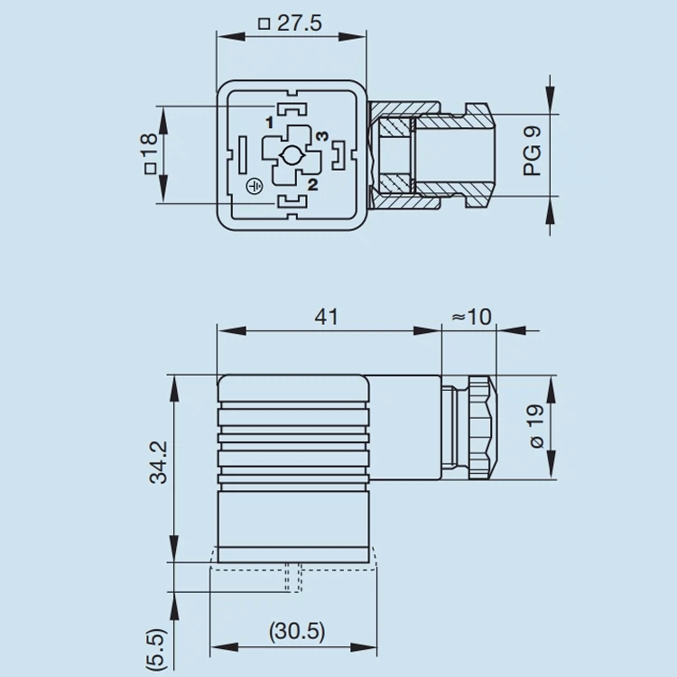 德国Hirschmann赫斯曼插头B12 GDM 3009 J 电液控制电磁阀A型阀头 - 图1