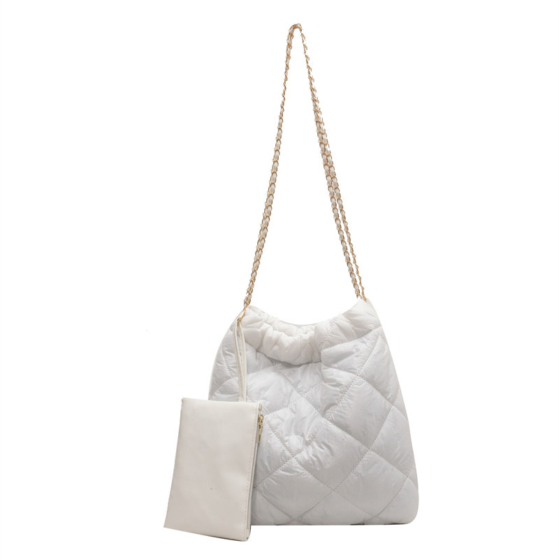 韩国ins风小众日常大容量包包女2023新款春夏百搭菱格链条单肩包,淘宝优惠券,粉丝福利购,淘宝优惠卷