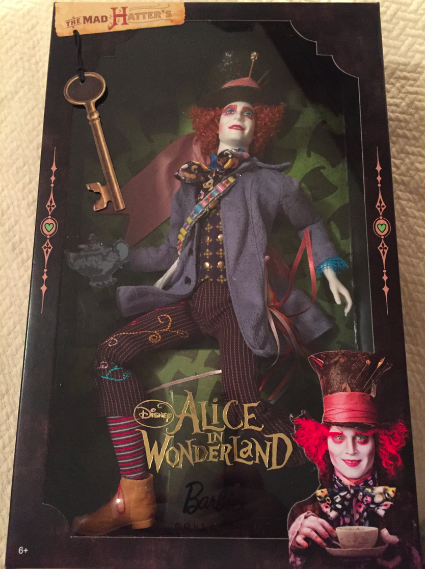 BARBIE ALICE IN WONDERLAND MAD HATTER疯帽子珍藏版芭比娃娃-图0