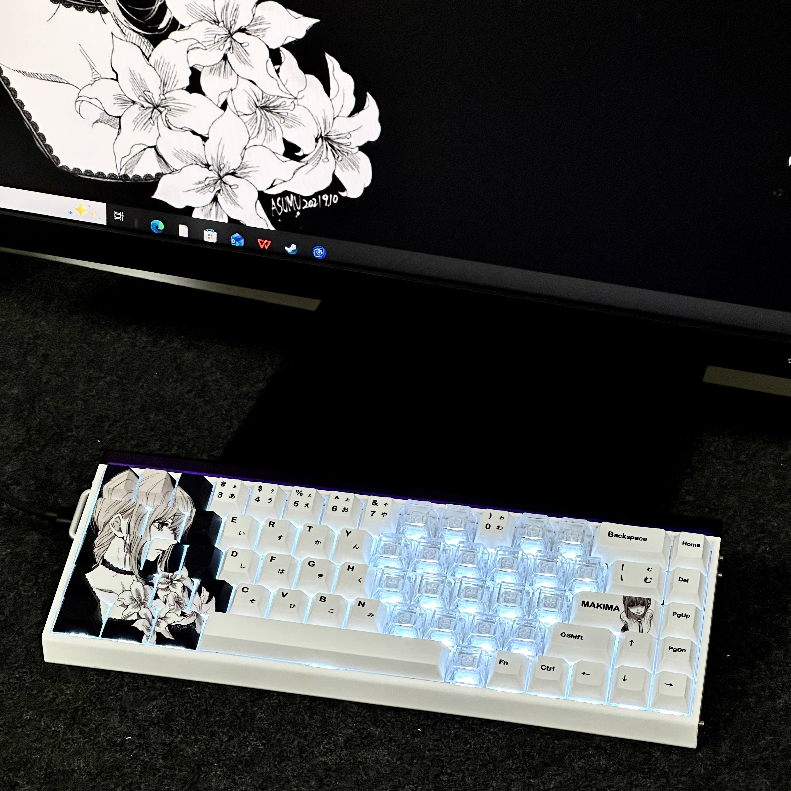 玛奇玛键帽适配迈从Ace68魔导士EV63前行者X87夜魔made68狼蛛F99 - 图2