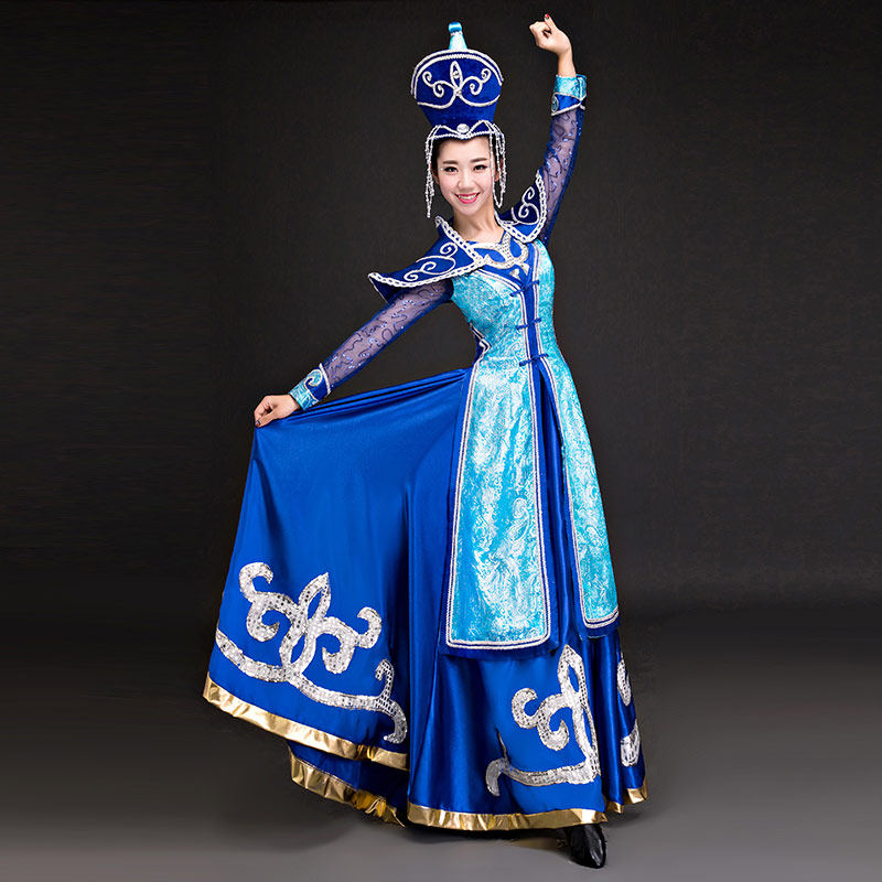 民族舞成人大气个性夏季新款演出服 凤乐谷民族服装/舞台装