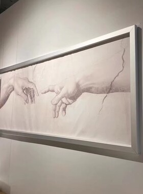 IKEA宜家 家居装饰画 图片，带画框, 触/黑色140x56厘米 约纳斯塔