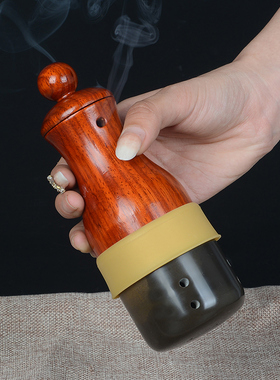 善缘居砭石艾灸罐家用随身扶通