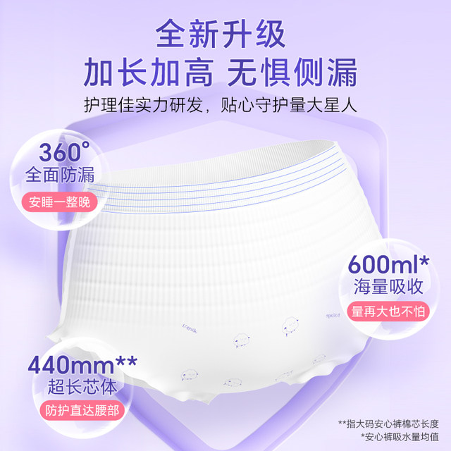 Nursing Jia'an pajamas for women during menstruation, leak-proof sanitary  napkins for postpartum night use