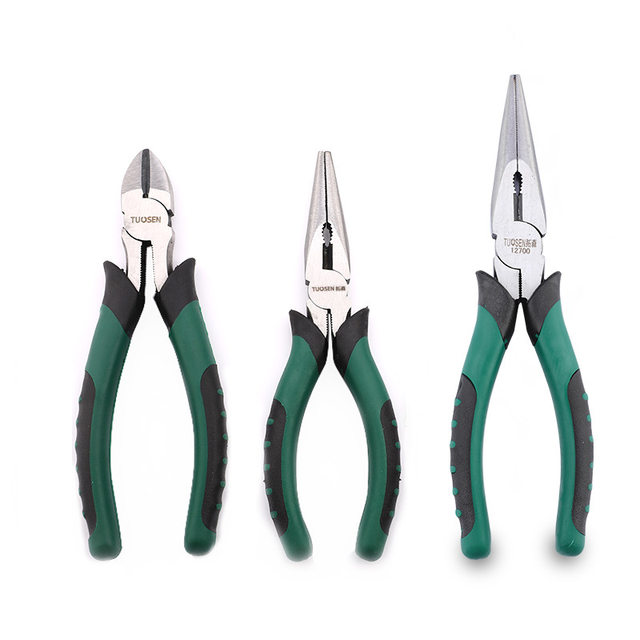 Inflected nose pliers pointed-nosed pliers Tuosun has good grip