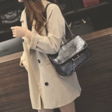 Вместительная и большая демисезонная сумка через плечо, изысканный стиль, коллекция 2022, городской стиль