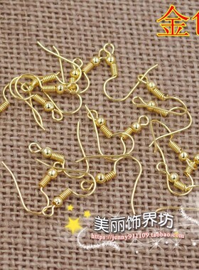 手工耳钩镀银饰品配件