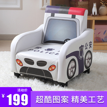 Children small sofas boy read sloth room Bedroom bedroom book reading cartoon toddler baby cute single seat leather