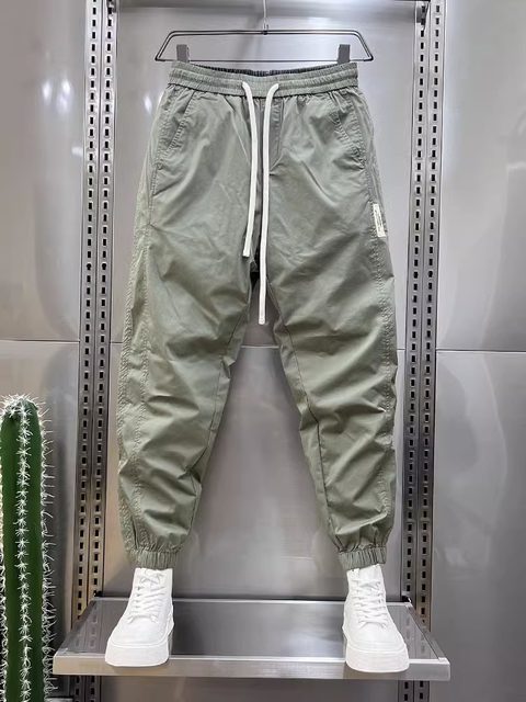 Self-employed trousers casual and luxurious solid color pants