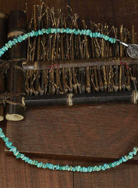 牛钝精工默丘利小飞侠绿松石项链