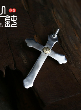 印第安风格十字架吊坠杂志同款