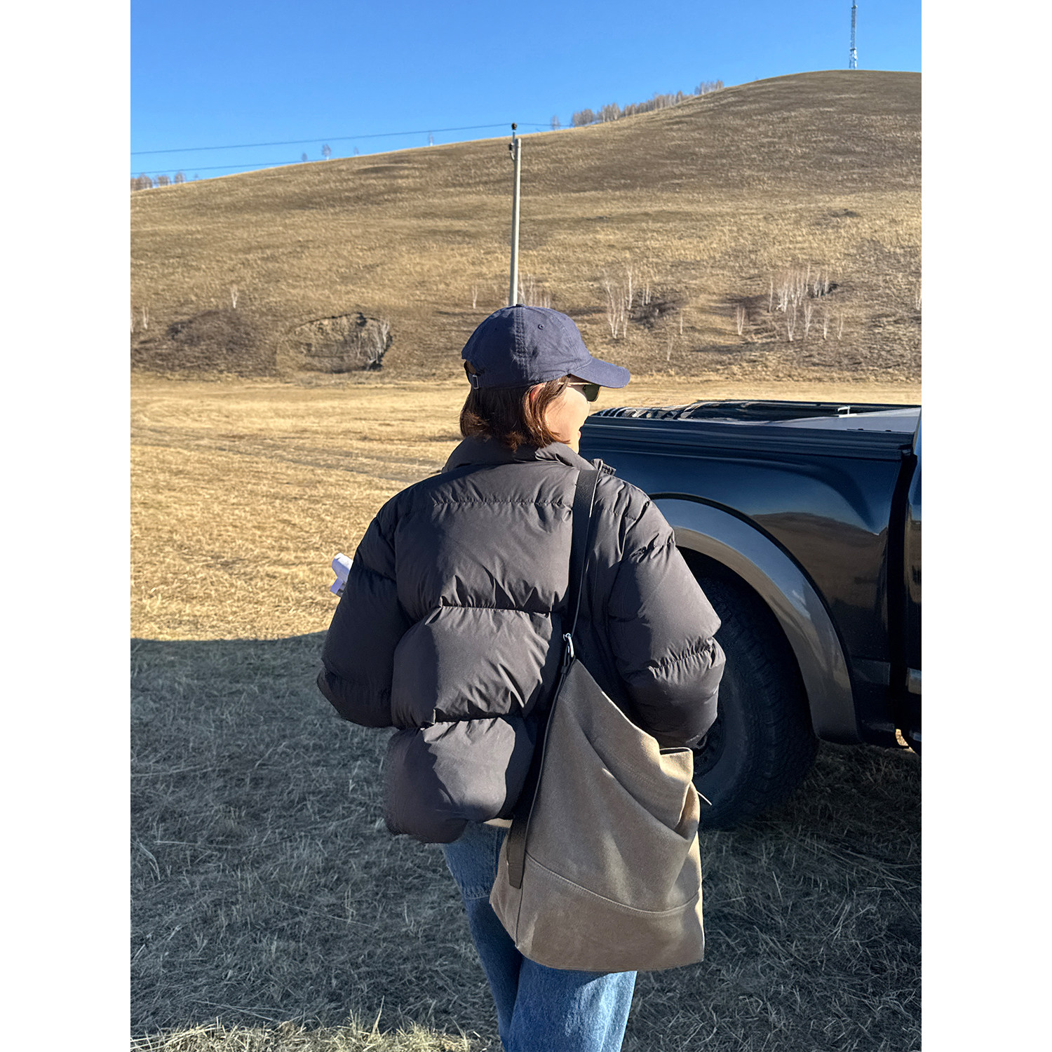 YANGLE_鹅绒服女2025冬季新款韩版宽松短款立领高克重羽绒服外套,淘宝优惠券,粉丝福利购,淘宝优惠卷