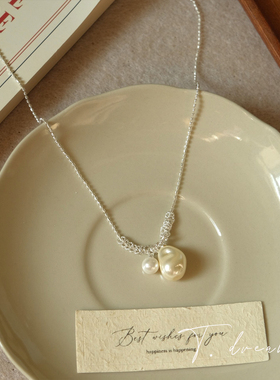 nicedream法式巴洛克珍珠项链