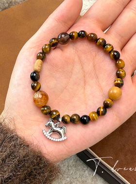 nicedream原创虎眼串珠小马手串