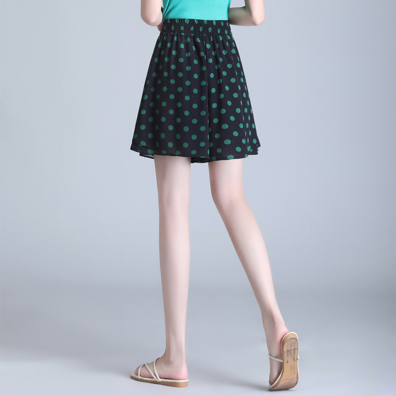 雪纺碎花阔腿2023夏季新款休闲裤 倩芭兰休闲裤