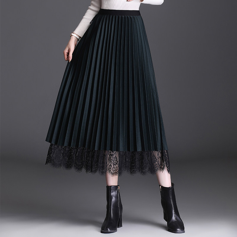 两面穿蕾丝网纱裙2023新款仙女裙 倩芭兰半身裙