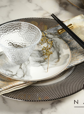 罗曼提新中式样板间花艺红酒香槟杯家居饰品摆件组合客厅餐桌摆放