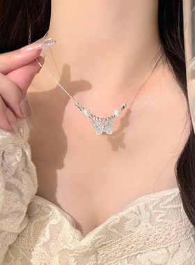 2024年新款小众设计气质项链碎银