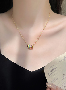 棉条虫珐琅夏季新款彩色圈圈吊坠