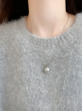 棉条虫亚克力合金女竹节项链