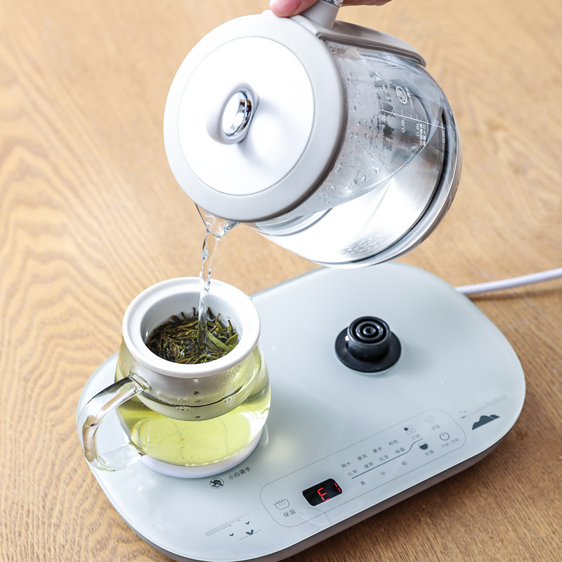 办公室迷你玻璃煮茶器网红小型茶壶 荣事达庐康养生壶/煎药壶