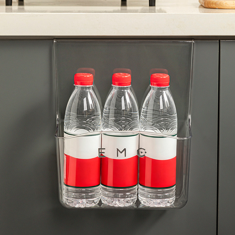 厨房壁挂式保鲜膜收纳盒橱柜门内侧置物架垃圾袋挂篮冰箱侧整理篮,淘宝优惠券,粉丝福利购,淘宝优惠卷