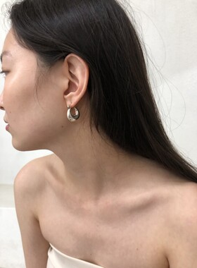 韩国品牌纯银女生水滴形