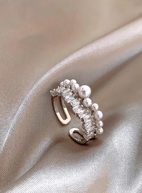 锆石女小众设计轻奢时尚百搭戒指