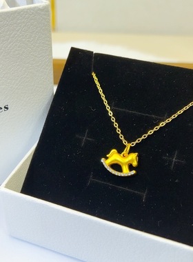 时尚钛钢项链生肖马本命年中国风