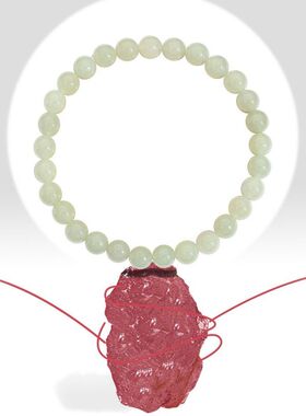 和田玉手链天然新疆晴水和田玉手串高冰种晴水和田玉圆珠手链批发