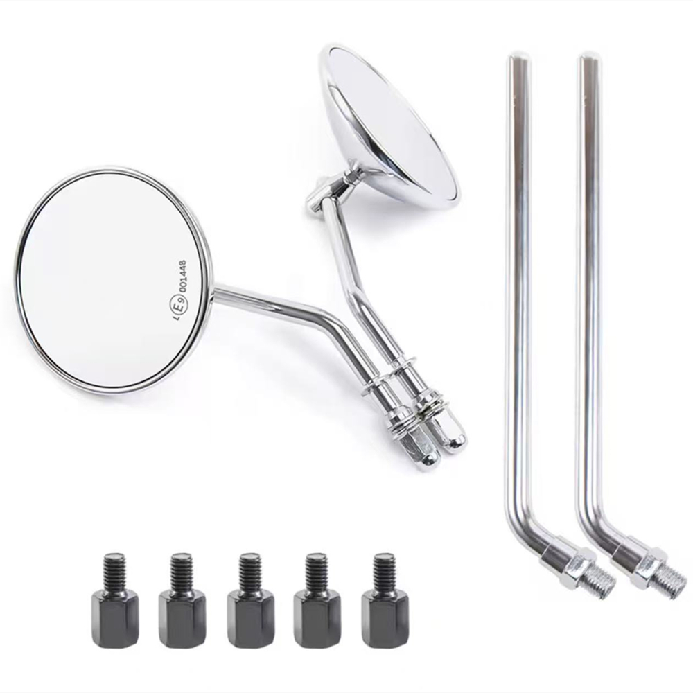 适用川崎Z900RS Z650RS复古迷你圆镜 凯旋 Speed 400摩托车后视镜 - 图3