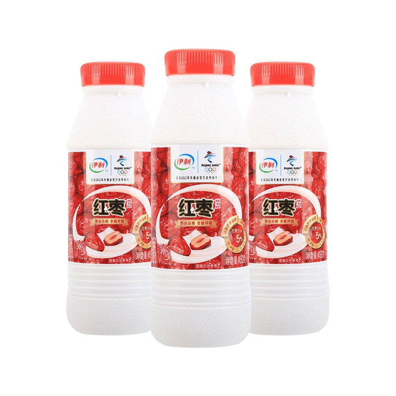 伊利红枣风味发酵乳学生营养早餐奶 旭福食品酸奶