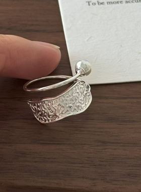 S925银韩版小众双层珍珠戒指