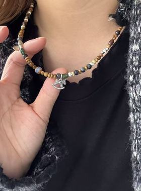 眼观S925银新中式风国风高级感做旧摇摇马吊坠个性可爱精致感项链