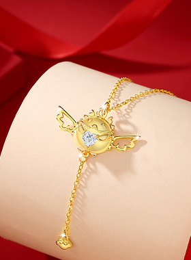 小飞龙纯银925项链女小众设计轻奢款生肖翅膀锁骨链ins本命年