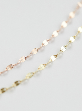 KISS女神链 925纯银镀14k玫瑰金手链 闪亮嘴唇吻字链极细手链叠戴