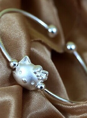 儿童节宝苏蒂纯银KT猫银情人节