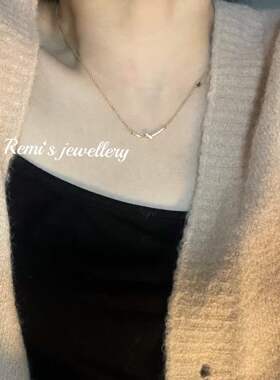 轻奢S925银镀金锁骨链女项链礼物