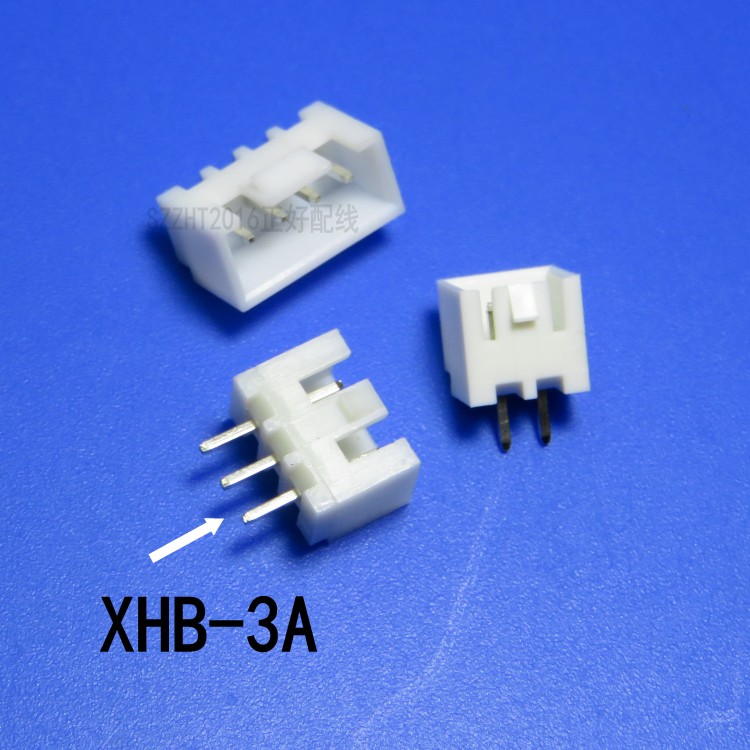 XHB针座TJC3B带锁针座间距2.54mm2p3p4p516p带扣插座带勾环保铜针 - 图0