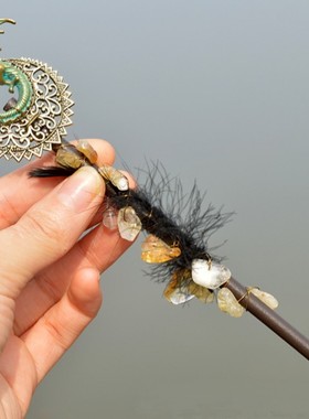 厘米权杖紫水晶仙女棒仪式感月亮