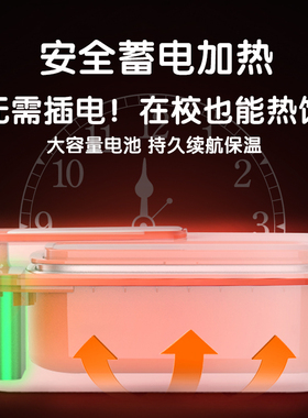 生活元素自带加热饭盒便携式充电