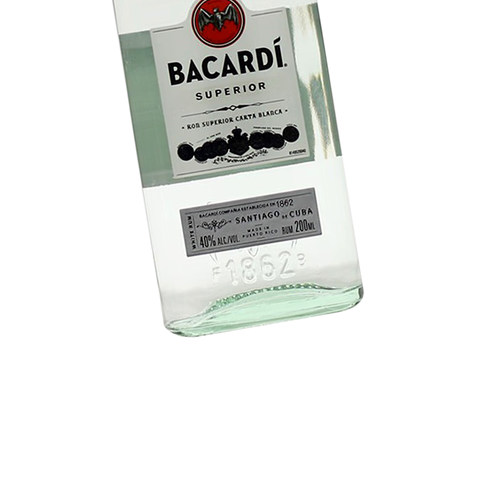 百加得白朗姆酒调酒基酒 调莫吉托Mojito洋酒 BACARDI RUM  200ml - 图1