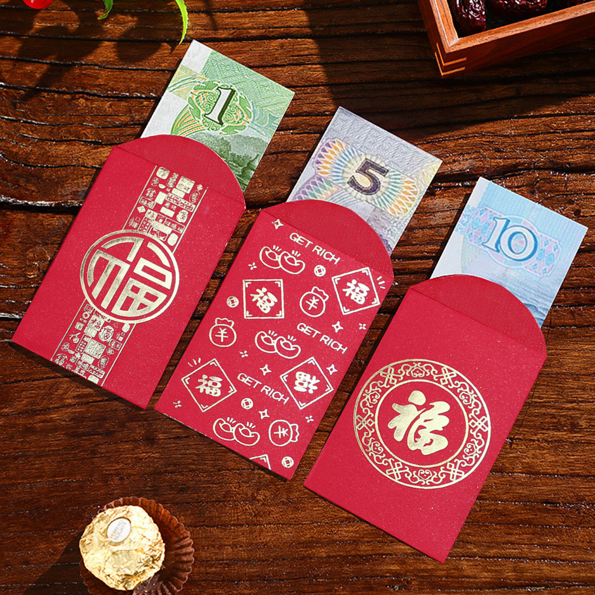 80个小红包创意马年大吉大利福字迷你小号利是封2026过年结婚回礼,淘宝优惠券,粉丝福利购,淘宝优惠卷