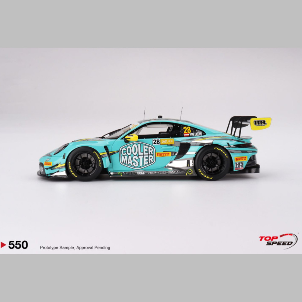 TOP SPEED 1:18保時捷 Porsche 911GT3 R 2023 FIA树脂汽车模型-图2