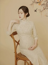 New Flag Woman New Shooting Film I accessories Pregnant Woman Photos of Costume Wear and Photographic Retro Gestation for a Pregnancy Photo Pregnancy 
