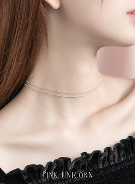 原创s925银颈链女短款ins项圈
