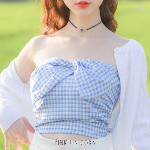 Pink Unicorn蓝色星球choker小学真星星脖子饰品少女心简约项圈女 - 图1
