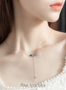 星星吊坠s925纯银项链女少女